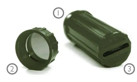 3-IN-1 Green Waterproof Match Storage Box Great For Storing Gold Nuggets!