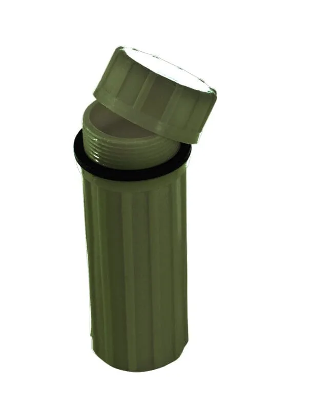 3-IN-1 Green Waterproof Match Storage Box Great For Storing Gold Nuggets!