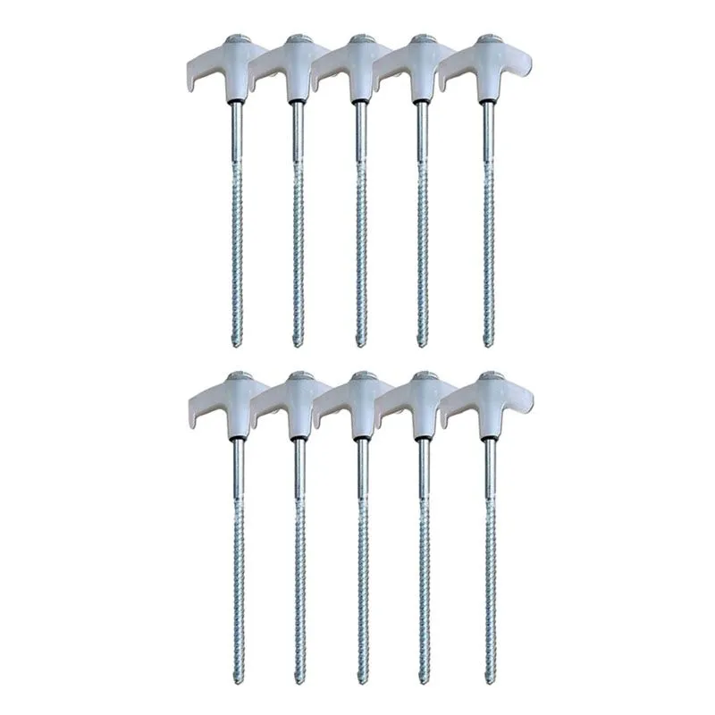 8" Screw-in Tent Stakes Ground Anchors(5PCS)