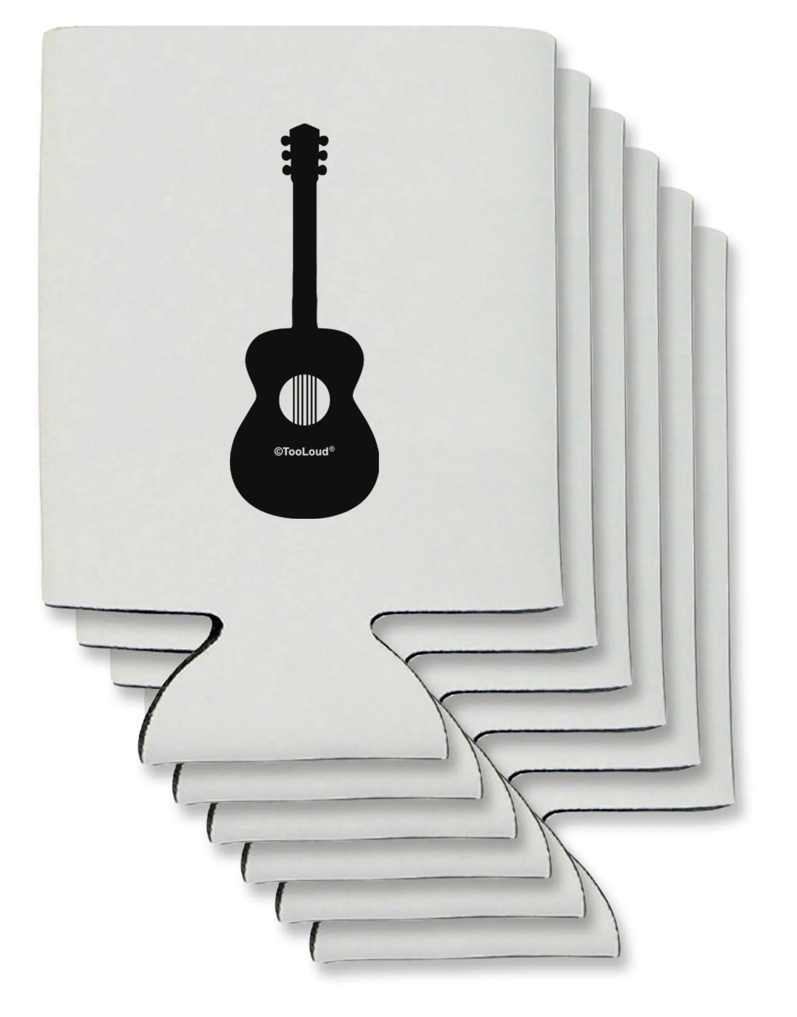 Acoustic Guitar Cool Musician Can / Bottle Insulator Coolers by TooLoud