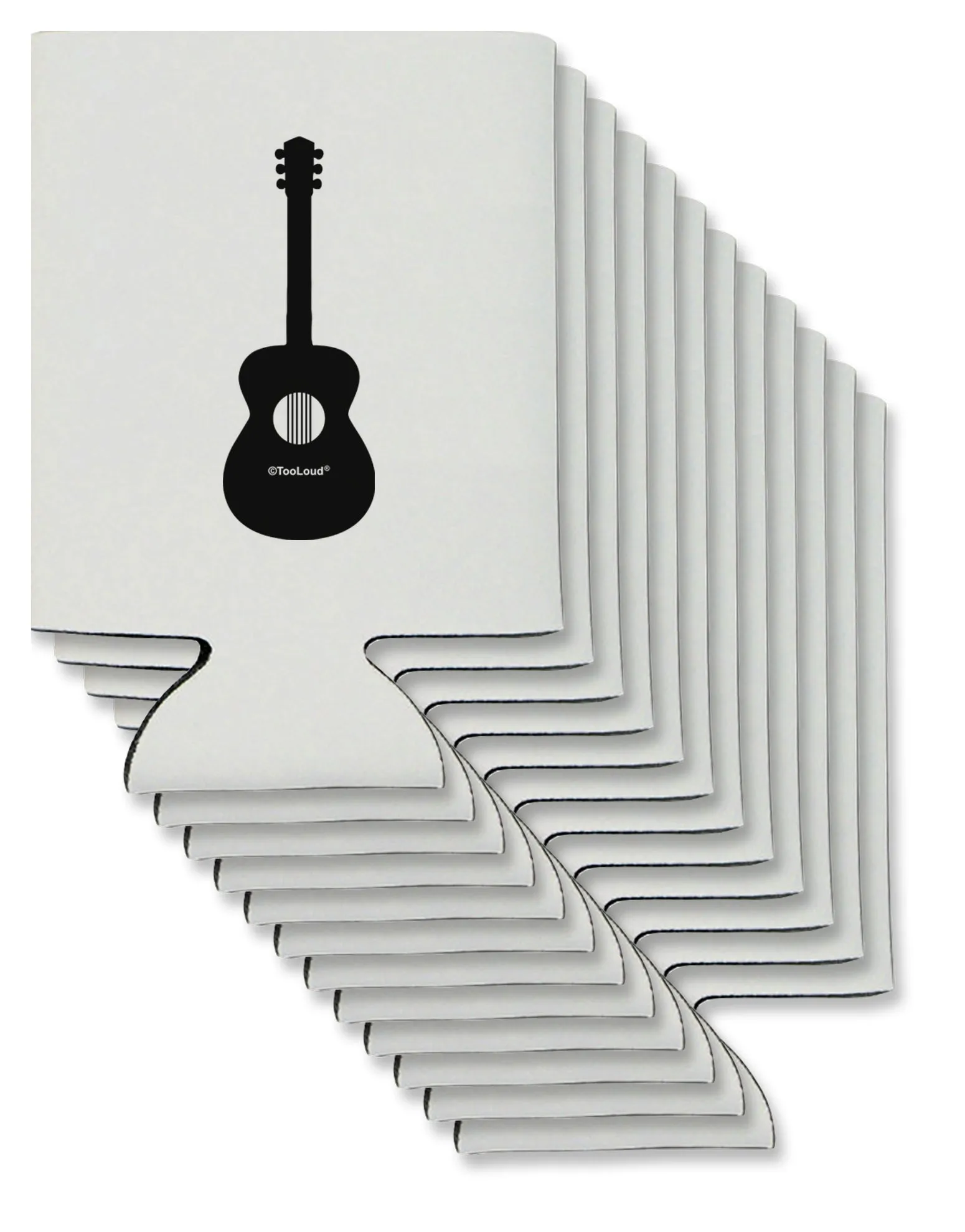 Acoustic Guitar Cool Musician Can / Bottle Insulator Coolers by TooLoud