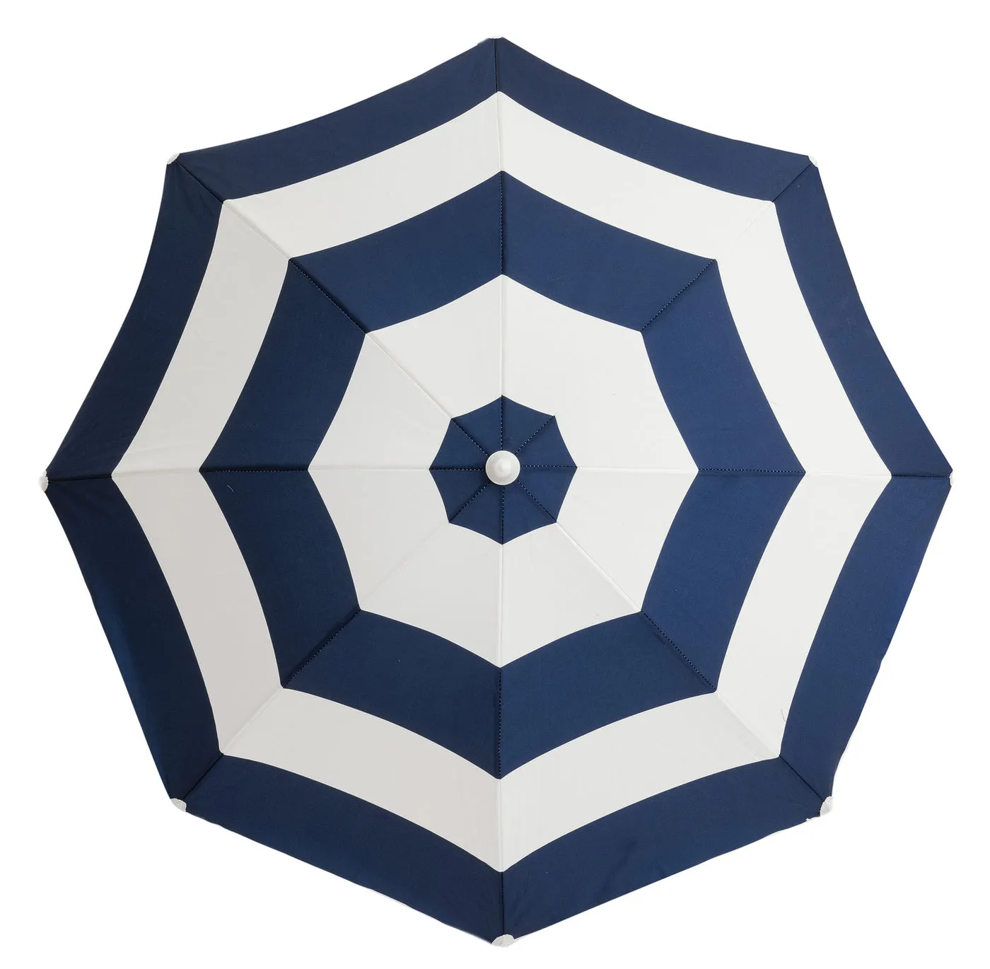 BUSINESS & PLEASURE CO HOLIDAY BEACH UMBRELLA - NAVY CAPRI STRIPE