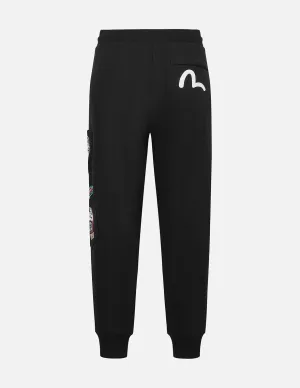Indian Totem Daruma PrintRegular Fit Sweatpants