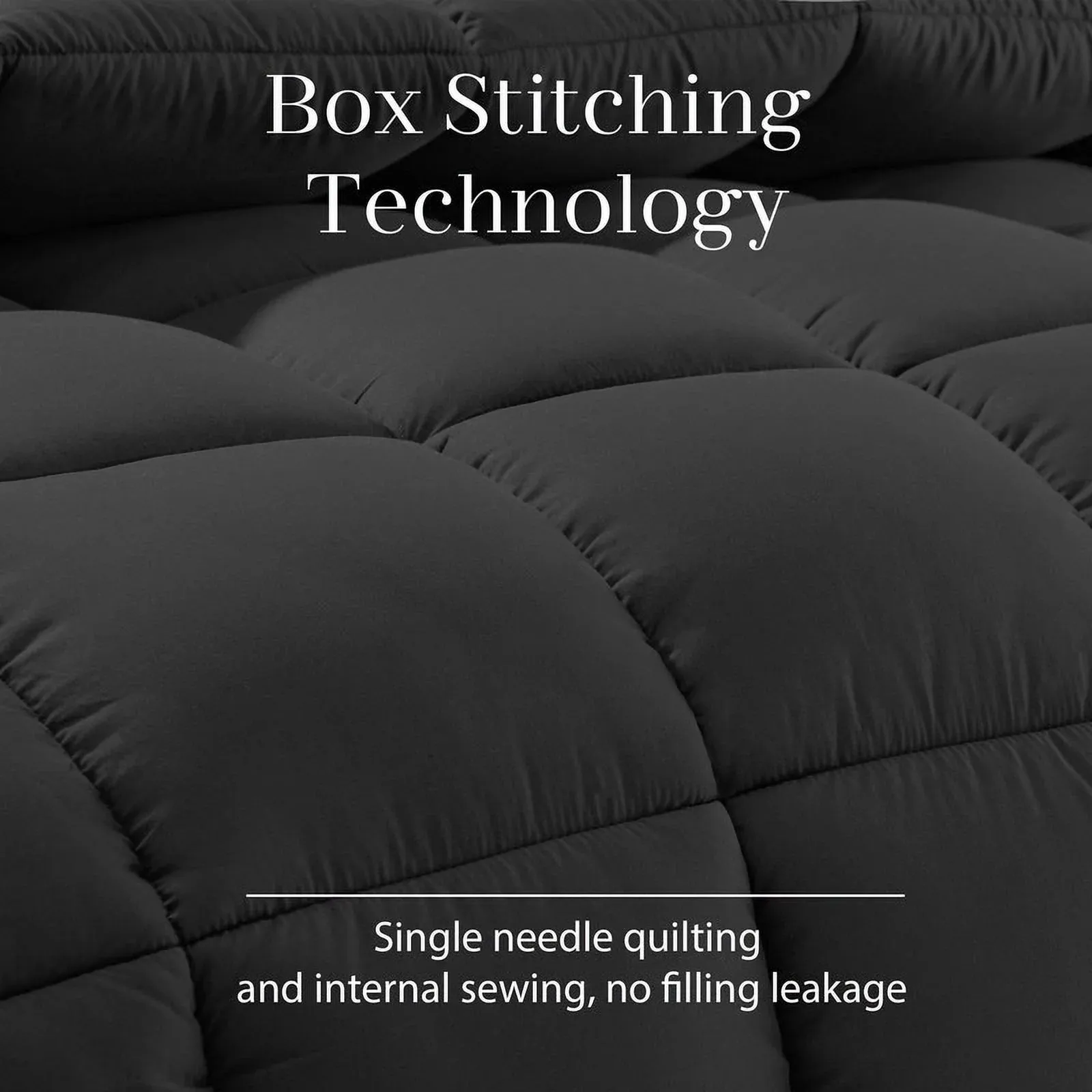 JUSTLET Luxury Solid Down Alternative Machine Washable Gray Comforters, California King