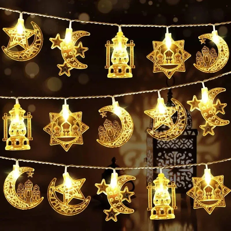 LED EID Mubarak String Lights Islam Muslim