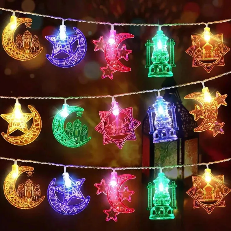 LED EID Mubarak String Lights Islam Muslim