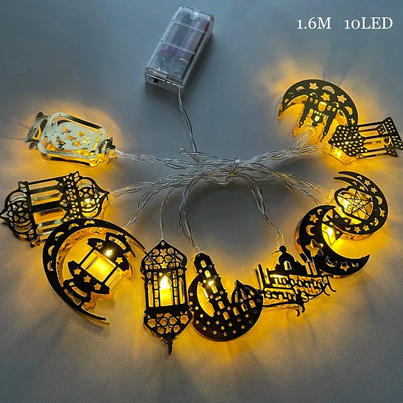 LED Moon Star Ramadan String Lights