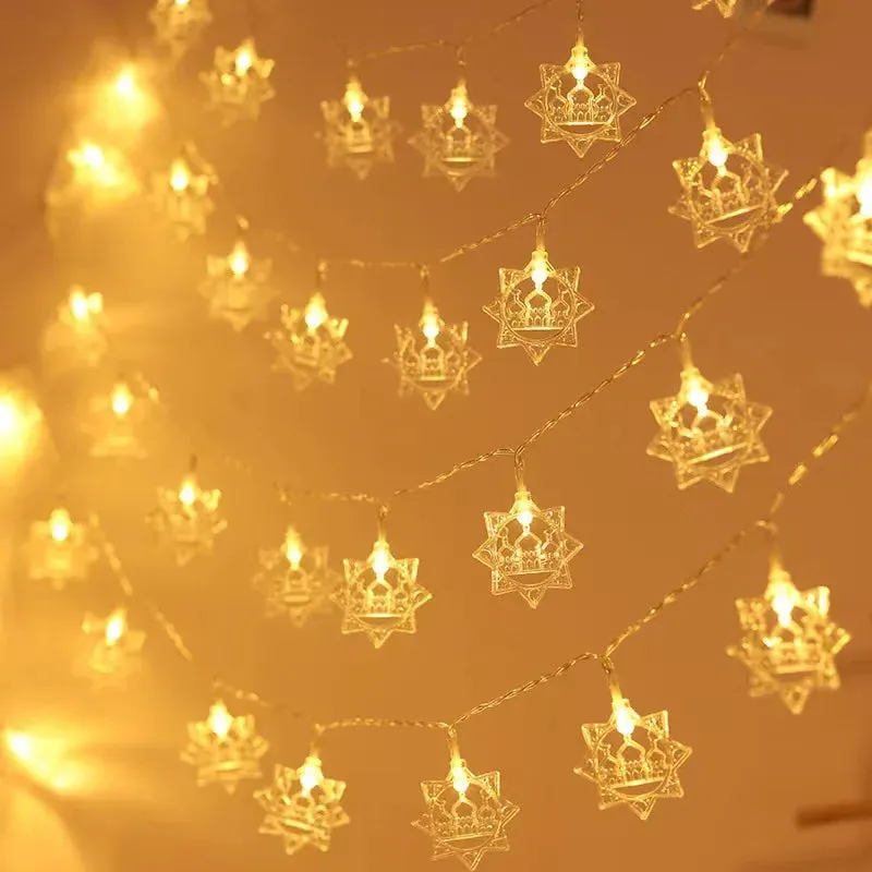 LED Moon Star Ramadan String Lights