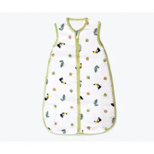 Masilo Organic Muslin Sleeping Bag - Tropical Toucan