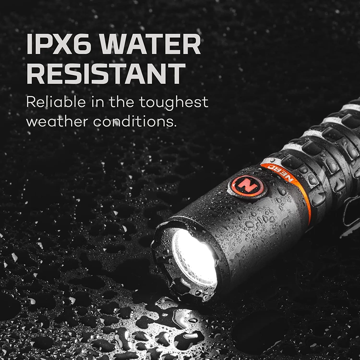 NEBO Redline Torchy 2K, 2000 Lumen Pocket, Rechargeable LED, Water & Impact Resistant Flashlight for EDC with Smart Power Control, Power Memory Recall