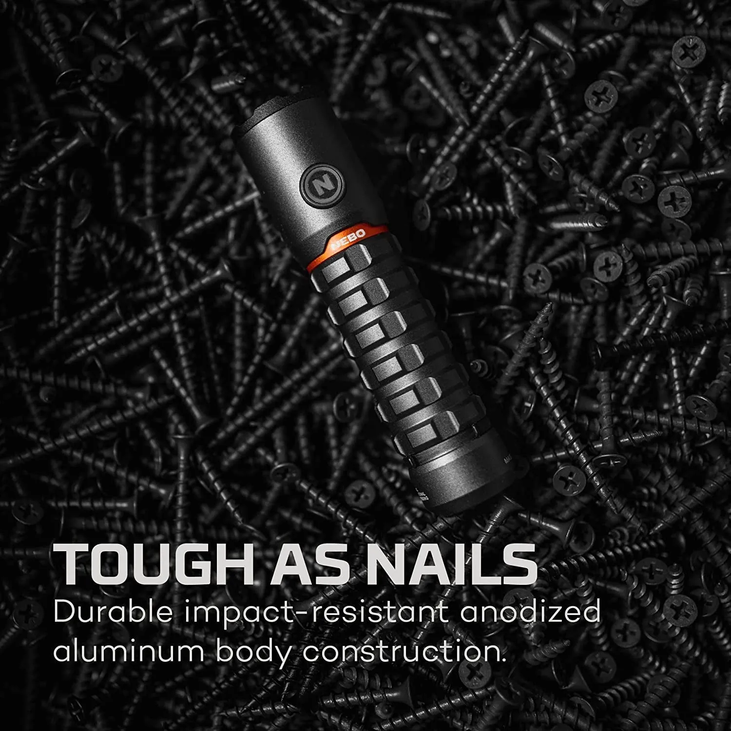 NEBO Redline Torchy 2K, 2000 Lumen Pocket, Rechargeable LED, Water & Impact Resistant Flashlight for EDC with Smart Power Control, Power Memory Recall