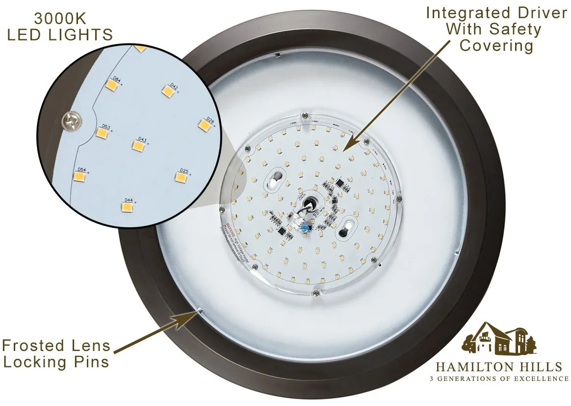 New Round Flush Mount Thin Ceiling Light | Led Disc Shaped Thinnest Round Dimmable