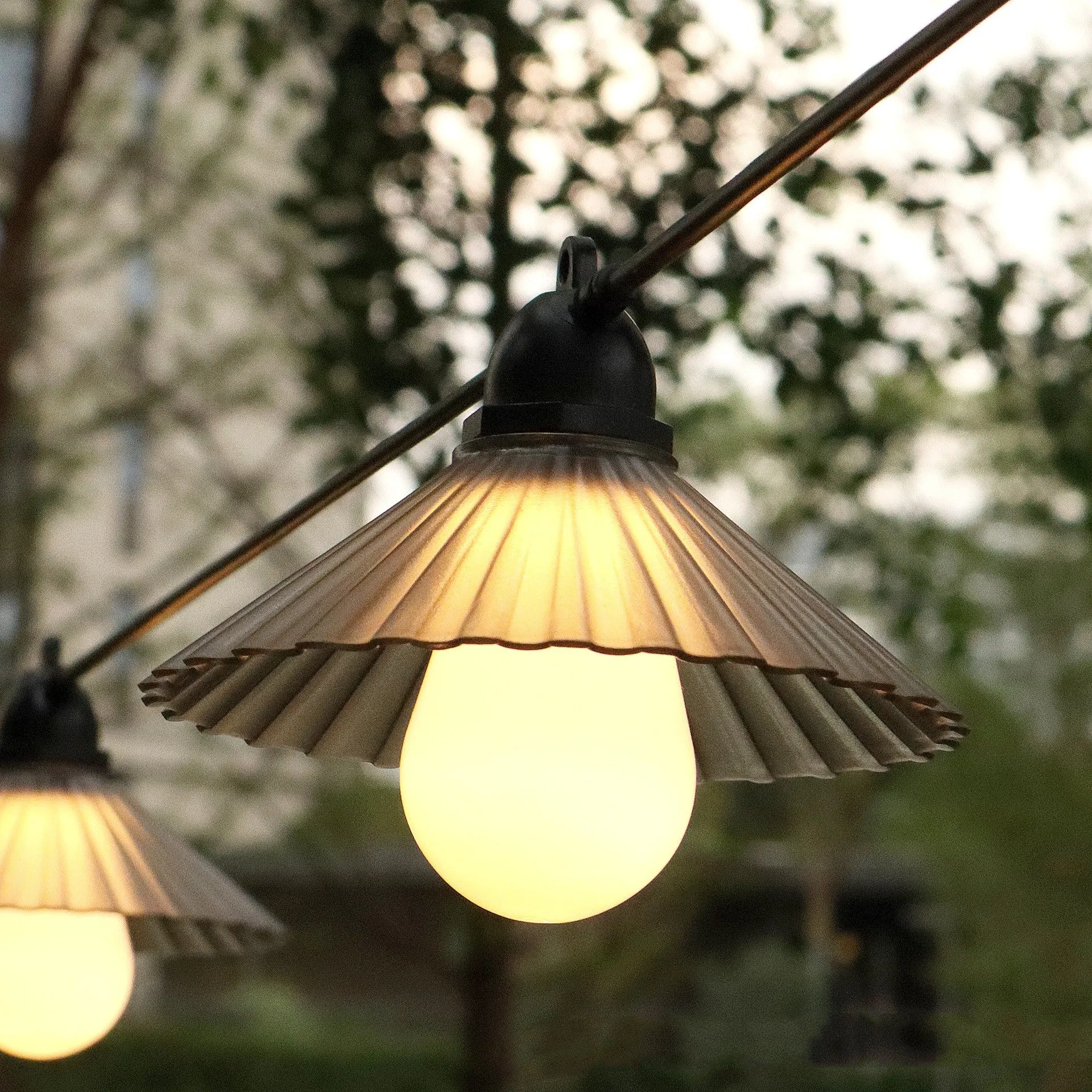 Outdoor Courtyard Camping Tent LED Globe Colored String Lights