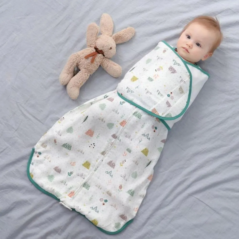 Style3 MNewborns Swaddle Sleepsack Soft Breathable Cotton Infants Sleeping Bag Adjustable Toddlers Wrap Cloth Blanket