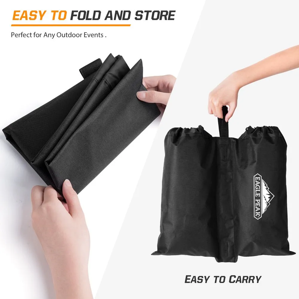 Weight Bag Set for Use with Pop Up Canopy Tent - 4pcs Per Pack
