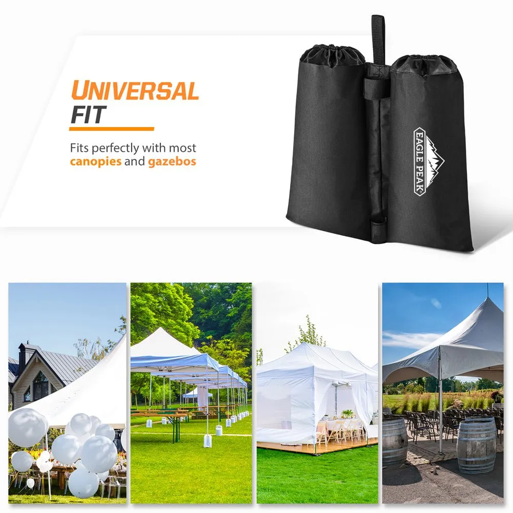 Weight Bag Set for Use with Pop Up Canopy Tent - 4pcs Per Pack